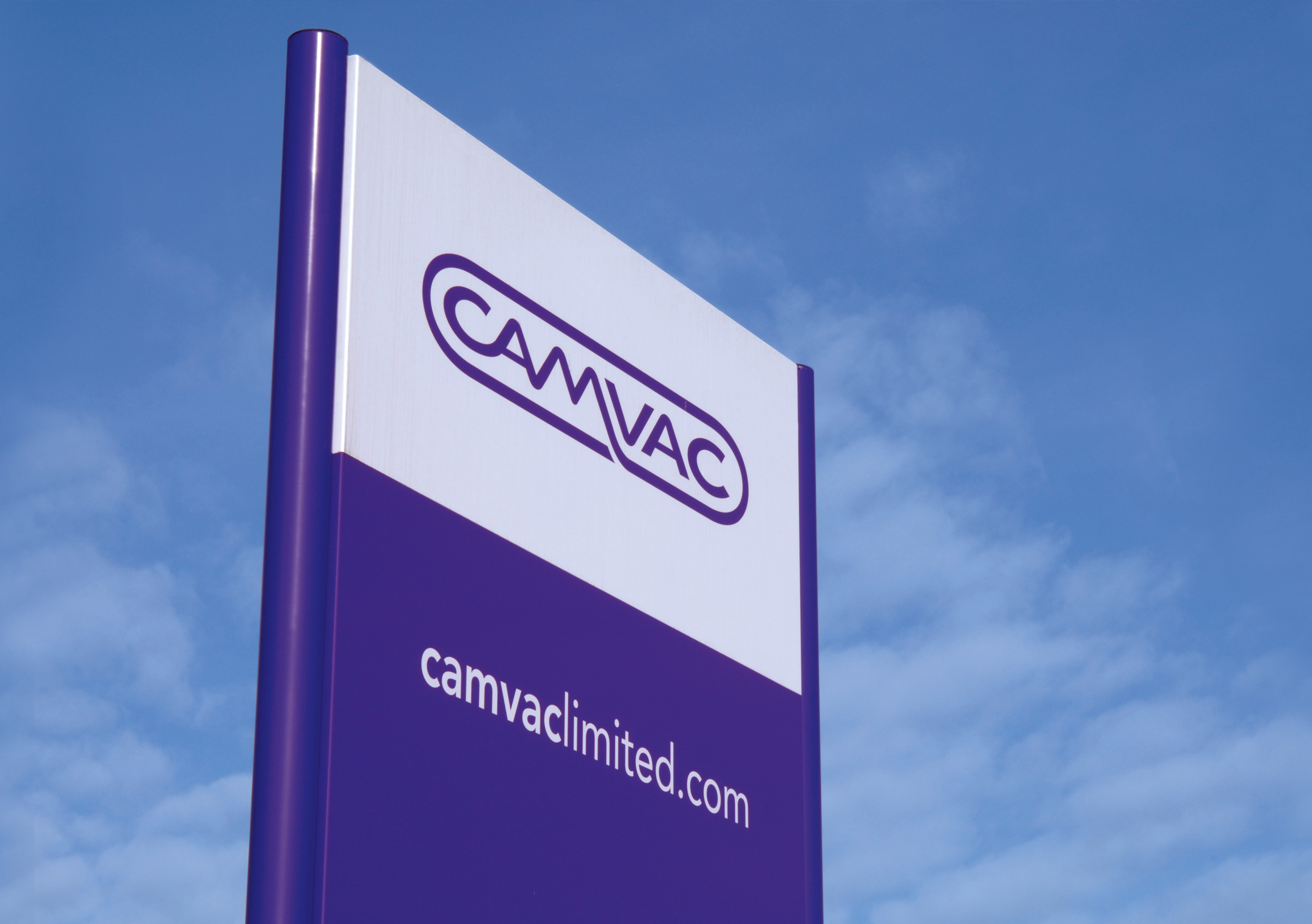 Camvac Entrance Sign